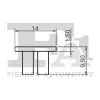 Clip, Zier-/Schutzleiste FA1 14-10016.5 Bild Clip, Zier-/Schutzleiste FA1 14-10016.5