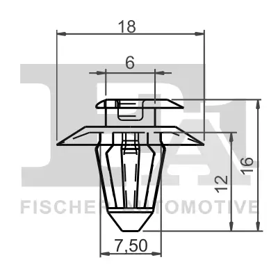 Clip, Zier-/Schutzleiste FA1 14-40004.5 Bild Clip, Zier-/Schutzleiste FA1 14-40004.5