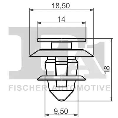 Clip, Zier-/Schutzleiste FA1 14-40020.5 Bild Clip, Zier-/Schutzleiste FA1 14-40020.5