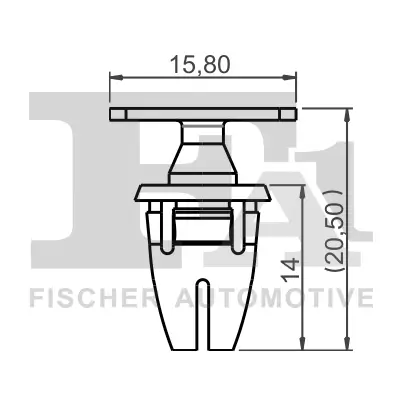 Clip, Zier-/Schutzleiste FA1 14-40085.25 Bild Clip, Zier-/Schutzleiste FA1 14-40085.25