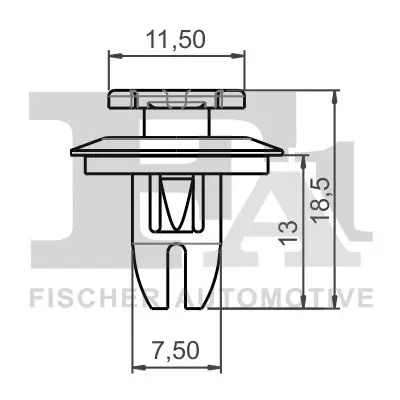 Clip, Zier-/Schutzleiste FA1 14-40089.5 Bild Clip, Zier-/Schutzleiste FA1 14-40089.5