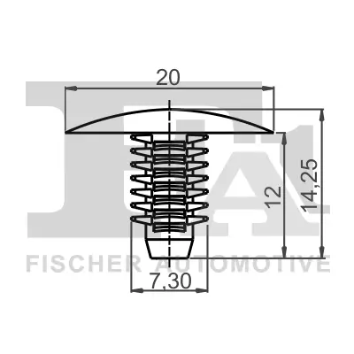 Clip, Zier-/Schutzleiste FA1 21-10007.5 Bild Clip, Zier-/Schutzleiste FA1 21-10007.5