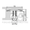 Clip, Zier-/Schutzleiste FA1 21-10018.25 Bild Clip, Zier-/Schutzleiste FA1 21-10018.25