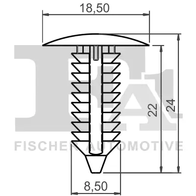 Clip, Zier-/Schutzleiste FA1 21-10024.10 Bild Clip, Zier-/Schutzleiste FA1 21-10024.10