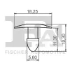 Clip, Zier-/Schutzleiste FA1 21-10030.25 Bild Clip, Zier-/Schutzleiste FA1 21-10030.25