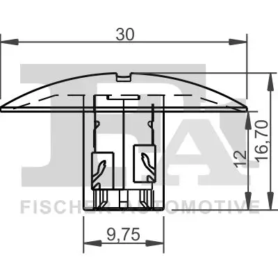 Clip, Zier-/Schutzleiste FA1 21-10032.5