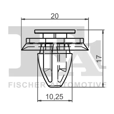 Clip, Zier-/Schutzleiste FA1 21-40012.25 Bild Clip, Zier-/Schutzleiste FA1 21-40012.25