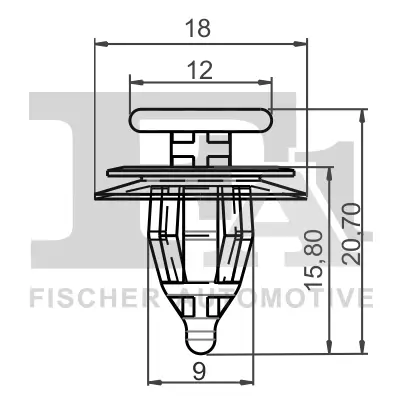 Clip, Zier-/Schutzleiste FA1 21-40017.5 Bild Clip, Zier-/Schutzleiste FA1 21-40017.5