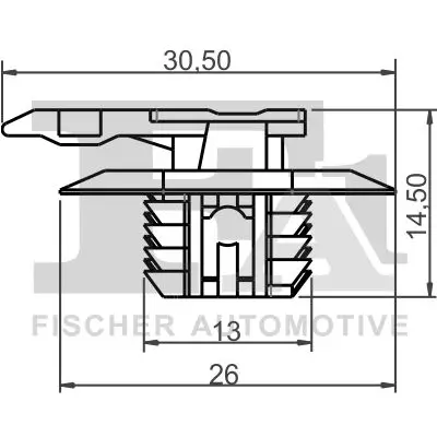 Clip, Zier-/Schutzleiste FA1 21-40036.5 Bild Clip, Zier-/Schutzleiste FA1 21-40036.5