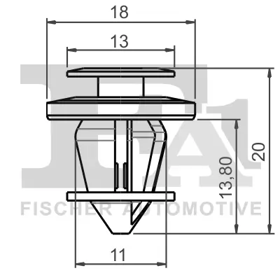 Clip, Zier-/Schutzleiste FA1 21-40063.5 Bild Clip, Zier-/Schutzleiste FA1 21-40063.5