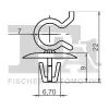 Clip, Zier-/Schutzleiste FA1 21-40072.5 Bild Clip, Zier-/Schutzleiste FA1 21-40072.5