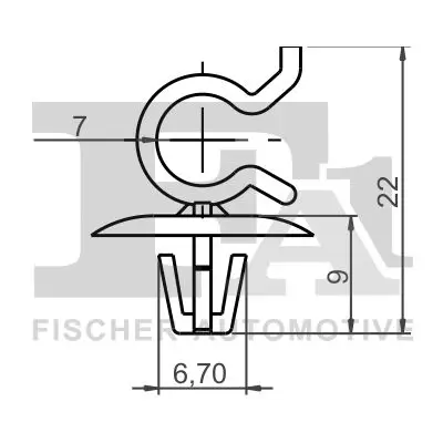 Clip, Zier-/Schutzleiste FA1 21-40072.5 Bild Clip, Zier-/Schutzleiste FA1 21-40072.5