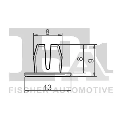 Clip, Zier-/Schutzleiste FA1 21-60007.5
