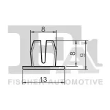 Clip, Zier-/Schutzleiste FA1 21-60007.5