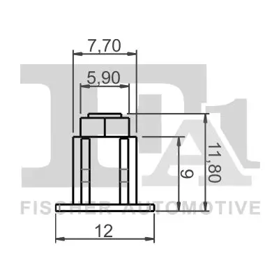 Clip, Zier-/Schutzleiste FA1 21-60011.5