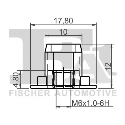 Clip, Zier-/Schutzleiste FA1 21-70017.5