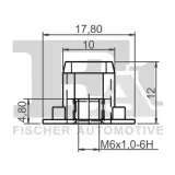 Clip, Zier-/Schutzleiste FA1 21-70017.5