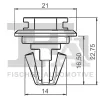 Clip, Zier-/Schutzleiste FA1 22-40017.10 Bild Clip, Zier-/Schutzleiste FA1 22-40017.10