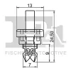 Clip, Zier-/Schutzleiste FA1 22-40048.5 Bild Clip, Zier-/Schutzleiste FA1 22-40048.5