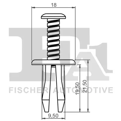 Clip, Zier-/Schutzleiste FA1 33-30001.5 Bild Clip, Zier-/Schutzleiste FA1 33-30001.5