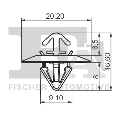 Clip, Zier-/Schutzleiste FA1 33-40014.10 Bild Clip, Zier-/Schutzleiste FA1 33-40014.10