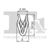 Clip, Zier-/Schutzleiste FA1 33-40025.10 Bild Clip, Zier-/Schutzleiste FA1 33-40025.10