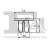 Clip, Zier-/Schutzleiste FA1 33-60003.5 Bild Clip, Zier-/Schutzleiste FA1 33-60003.5