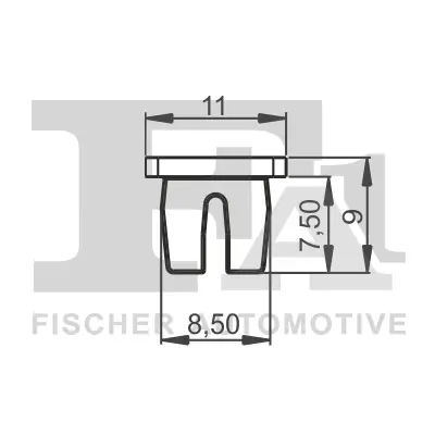 Clip, Zier-/Schutzleiste FA1 33-60008.5 Bild Clip, Zier-/Schutzleiste FA1 33-60008.5