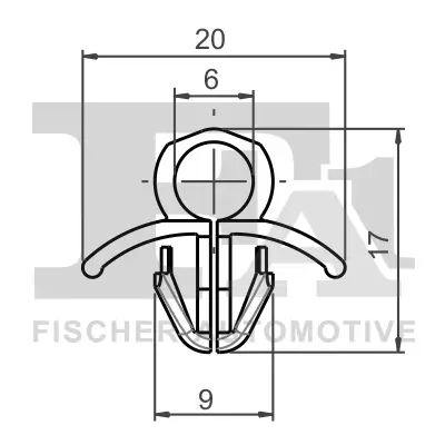 Clip, Zier-/Schutzleiste FA1 53-40001.5 Bild Clip, Zier-/Schutzleiste FA1 53-40001.5