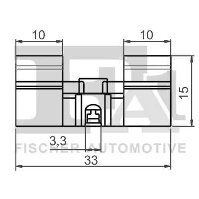 Halteclip, Scheibeneinbau FA1 55-40005.5 Bild Halteclip, Scheibeneinbau FA1 55-40005.5