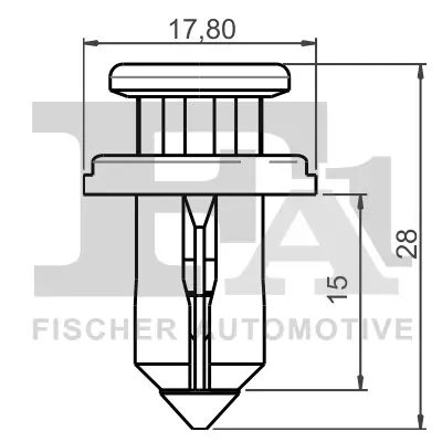 Clip, Zier-/Schutzleiste FA1 72-30003.10 Bild Clip, Zier-/Schutzleiste FA1 72-30003.10