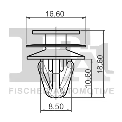 Clip, Zier-/Schutzleiste FA1 73-40005.5 Bild Clip, Zier-/Schutzleiste FA1 73-40005.5
