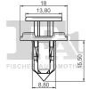 Clip, Zier-/Schutzleiste FA1 74-20003.5 Bild Clip, Zier-/Schutzleiste FA1 74-20003.5
