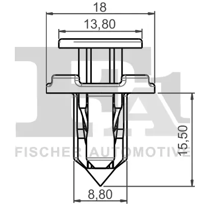 Clip, Zier-/Schutzleiste FA1 74-20003.5 Bild Clip, Zier-/Schutzleiste FA1 74-20003.5