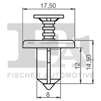 Clip, Zier-/Schutzleiste FA1 75-30004.5 Bild Clip, Zier-/Schutzleiste FA1 75-30004.5