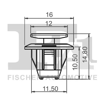 Clip, Zier-/Schutzleiste FA1 75-40008.5 Bild Clip, Zier-/Schutzleiste FA1 75-40008.5