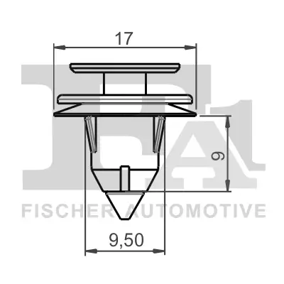 Clip, Zier-/Schutzleiste FA1 75-40012.5 Bild Clip, Zier-/Schutzleiste FA1 75-40012.5