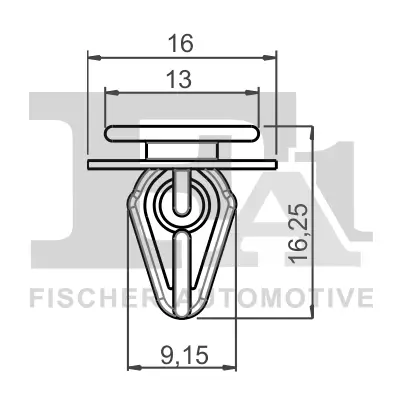 Clip, Zier-/Schutzleiste FA1 76-40009.5 Bild Clip, Zier-/Schutzleiste FA1 76-40009.5