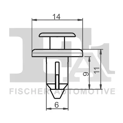 Clip, Zier-/Schutzleiste FA1 77-20002.5 Bild Clip, Zier-/Schutzleiste FA1 77-20002.5
