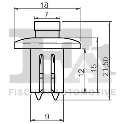 Clip, Zier-/Schutzleiste FA1 77-30017.5 Bild Clip, Zier-/Schutzleiste FA1 77-30017.5