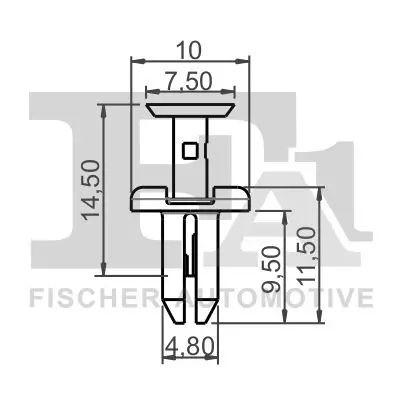 Clip, Zier-/Schutzleiste FA1 77-30026.5 Bild Clip, Zier-/Schutzleiste FA1 77-30026.5