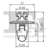 Clip, Zier-/Schutzleiste FA1 77-40049.10 Bild Clip, Zier-/Schutzleiste FA1 77-40049.10