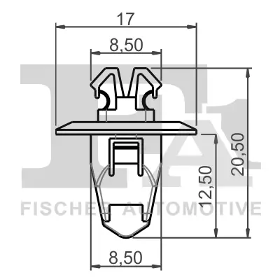 Clip, Zier-/Schutzleiste FA1 77-40049.10 Bild Clip, Zier-/Schutzleiste FA1 77-40049.10