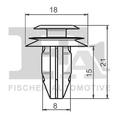 Clip, Zier-/Schutzleiste FA1 77-40052.5 Bild Clip, Zier-/Schutzleiste FA1 77-40052.5