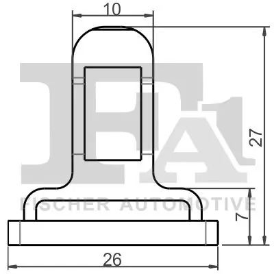 Clip, Zier-/Schutzleiste FA1 77-40053.5 Bild Clip, Zier-/Schutzleiste FA1 77-40053.5