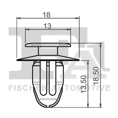 Clip, Zier-/Schutzleiste FA1 77-40058.5 Bild Clip, Zier-/Schutzleiste FA1 77-40058.5