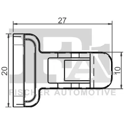 Clip, Zier-/Schutzleiste FA1 77-40061.5 Bild Clip, Zier-/Schutzleiste FA1 77-40061.5