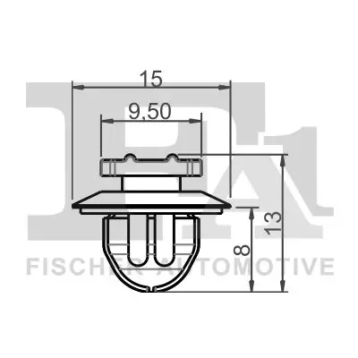 Clip, Zier-/Schutzleiste FA1 77-40072.5 Bild Clip, Zier-/Schutzleiste FA1 77-40072.5