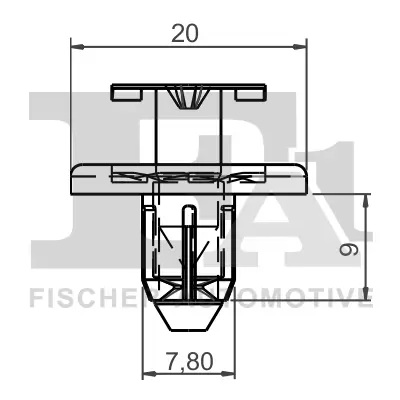 Clip, Zier-/Schutzleiste FA1 78-30006.5 Bild Clip, Zier-/Schutzleiste FA1 78-30006.5