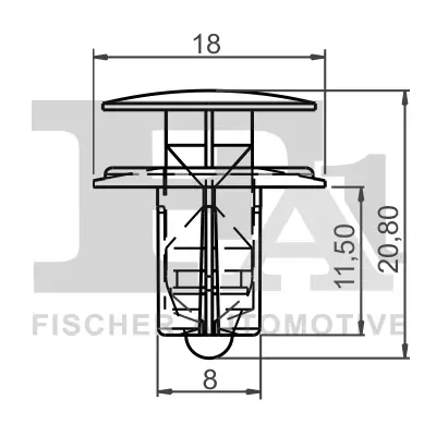 Clip, Zier-/Schutzleiste FA1 89-30007.5 Bild Clip, Zier-/Schutzleiste FA1 89-30007.5